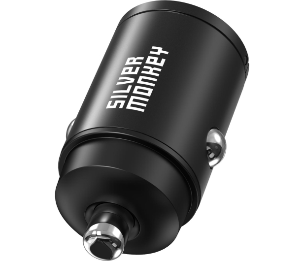 Silver Monkey Ładowarka samochodowa USB-C PD, USB-A QC, 30W - 701760 - zdjęcie 2